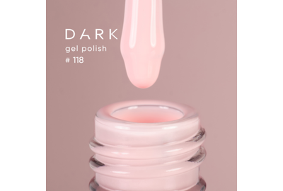 Гель-лак DARK №118, пудровий, 10 мл