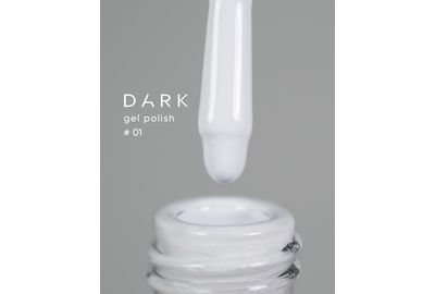 Гель-лак DARK №001, білий холодний, 6 мл
