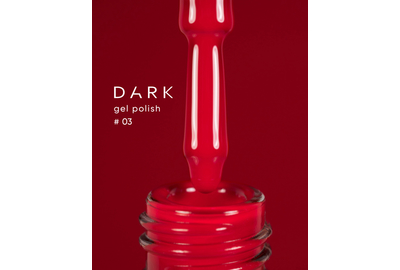 Гель-лак DARK №003, червоний ярко-алий, 6 мл