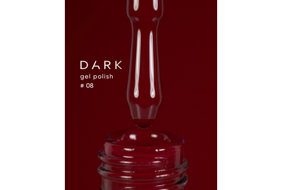 Гель-лак DARK №008, темний червоний, 6 мл