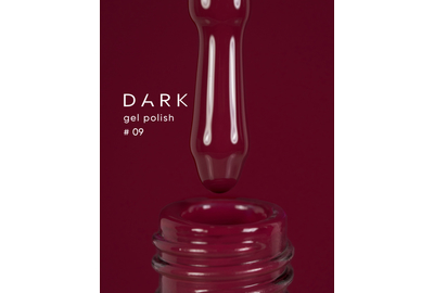 Гель-лак DARK №009, сливово-червоний, 6 мл