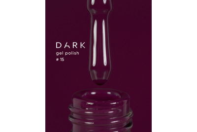 Гель-лак DARK №015, баклажан, 6 мл