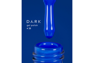 Гель-лак DARK №028, яскраво-синій, 6 мл