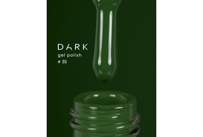 Гель-лак DARK №035, насыщенный зеленый, 6 мл