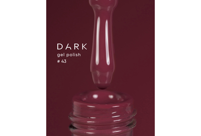 Гель-лак DARK №043, розово-сливовый, 6 мл