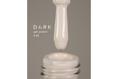 Гель-лак DARK №063, бело-бежевый, 6 мл