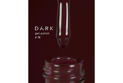 Гель-лак DARK №078, темно-бордовий, 6 мл