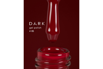 Гель-лак DARK №085, насичений червоний, 6 мл