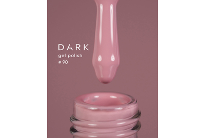 Гель-лак DARK №090, пудровий тепло-ліловий, 6 мл