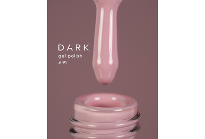 Гель-лак DARK №091, пудровий світло-рожевий, 6 мл