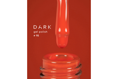 Гель-лак DARK №098, оранжевый, 6 мл