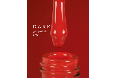 DARK gel polish No. 099, fiery orange, 6 ml