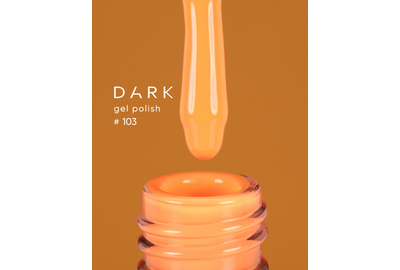 Гель-лак DARK №103, оранжевый, 6 мл