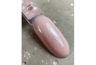 База для ногтей DARK PRO base №18, черная тара, чудесная с шиммером, 15 мл, Обьем: 10 мл