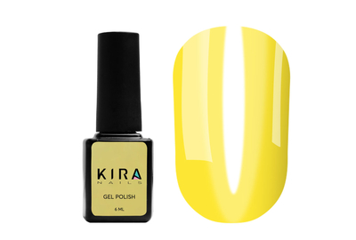 Gel polish Kira Nails Vitrage No. V02 yellow stained glass, 6 ml