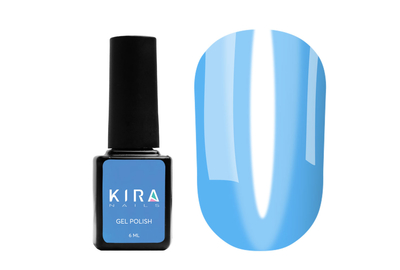 Gel polish Kira Nails Vitrage No. V08 blue stained glass, 6 ml