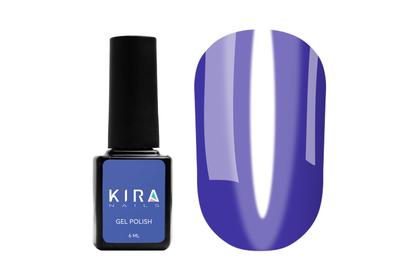 Gel polish Kira Nails Vitrage No. V10 dark purple stained glass, 6 ml