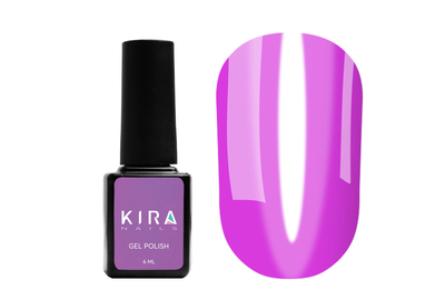 Gel polish Kira Nails Vitrage No. V11 purple-pink stained glass, 6 ml