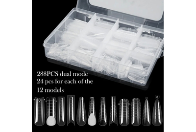 Верхние формы для наращивания ногтей, 12 форм 288 шт