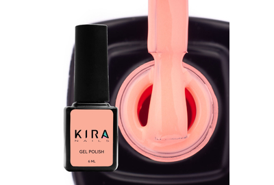 Гель-лак Kira Nails №142 персиково-розовый эмаль, 6 мл