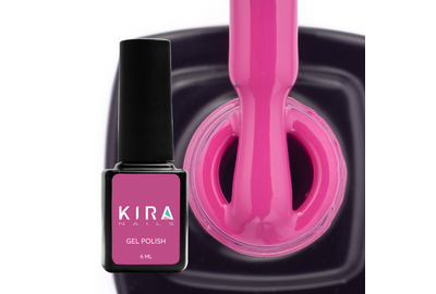 Гель-лак Kira Nails №155 бузково-рожевий емаль, 6 мл