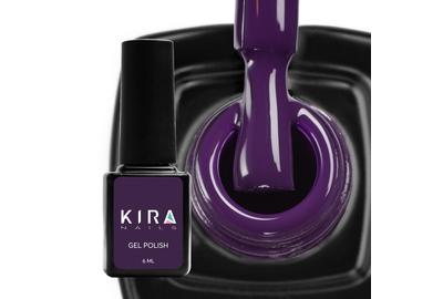 Гель-лак Kira Nails №157 темно-фіолетовий емаль, 6 мл