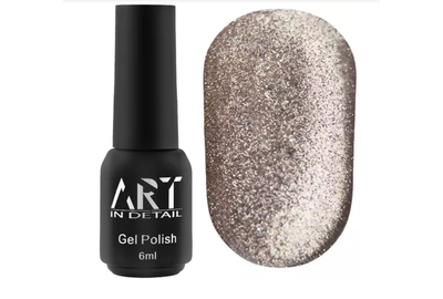 Гель-лак для ногтей ART Night Cat №02, кошачий глаз, серебряный, 6 мл