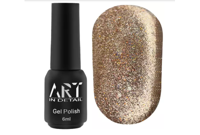 Гель-лак для ногтей ART Night Cat №03, кошачий глаз, шампань, 6 мл