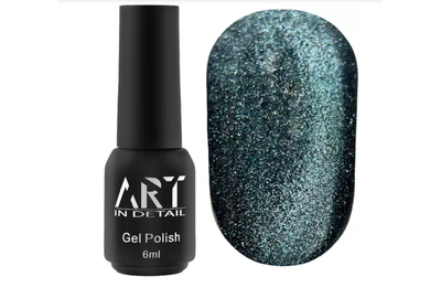 Гель-лак для ногтей ART Night Cat №09, кошачий глаз, зеленый, 6 мл