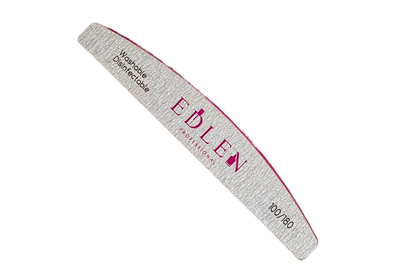 Пилка для ногтей Edlen 100/180 полумесяц
