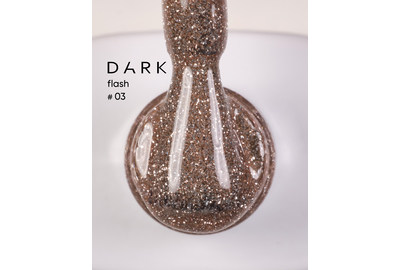 Reflective gel polish DARK Flash No. 003, gold, 10 ml