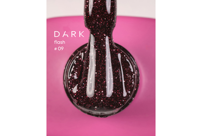 Гель-лак светоотражающий DARK Flash №009, бордовый, 10 мл