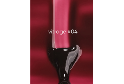 DARK Vitrage №004 stained glass gel polish, plum, 6 ml