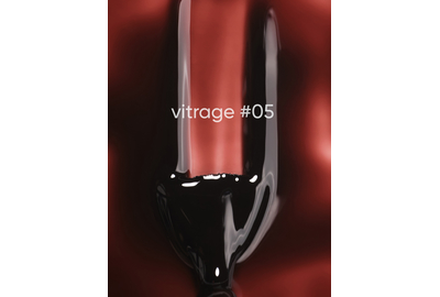 DARK Vitrage №005 stained glass gel polish, light brown, 6 ml