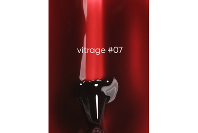 DARK Vitrage №007 stained glass gel polish, red, 6 ml