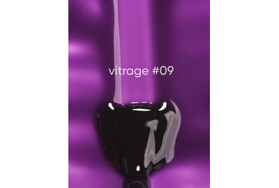 DARK Vitrage №009 stained glass gel polish, purple, 6 ml