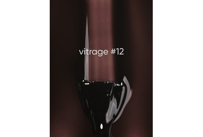 Stained gel varnish DARK Vitrage No. 012, chocolate, 6 ml