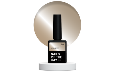 Гель-лак для ногтей NAILSOFTHEDAY Korean cat eye №09, кошачий глаз, 10 мл