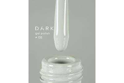 Гель-лак DARK №135, молочно-серый, 10 мл