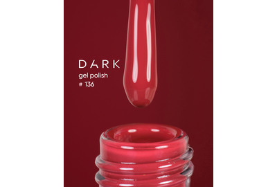 Гель-лак DARK №136, светлый теракотовый , 6 мл
