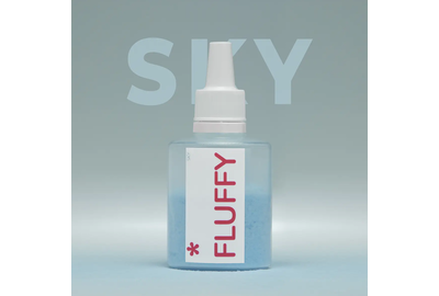 Бархатная пудра для ногтей EASY Fluffy Sky, голубая