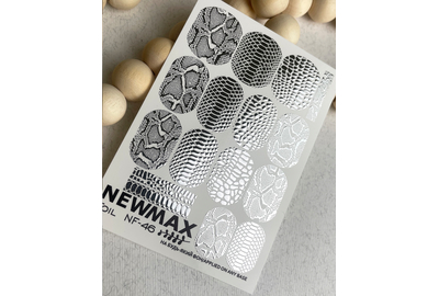 Слайдер дизайн Foil NF 46 серебряная змея