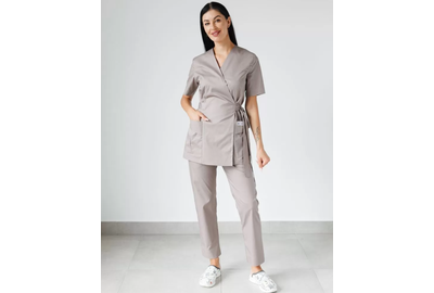 Медичний костюм жіночий Кіото, мокко 42-54р.