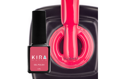 Гель-лак Kira Nails №042 малиновий емаль, 6 мл