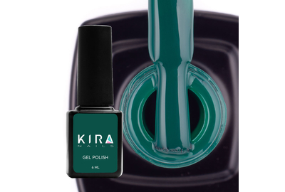 Гель-лак Kira Nails №079 насыщенный зеленый эмаль, 6 мл
