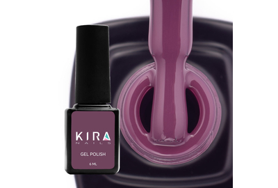 Гель-лак Kira Nails №150 червоно-коричневий емаль, 6 мл