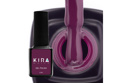 Гель-лак Kira Nails №152 фіолетово-коричневий емаль, 6 мл