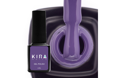 Гель-лак Kira Nails №158 приглушений синій емаль, 6 мл