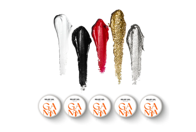 Набор паст GaMa Relief Gel Classic Collection, 5 цветов