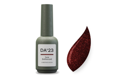 Гель-лак для ногтей DA_23 Love, красный с микроблеском, 14 мл